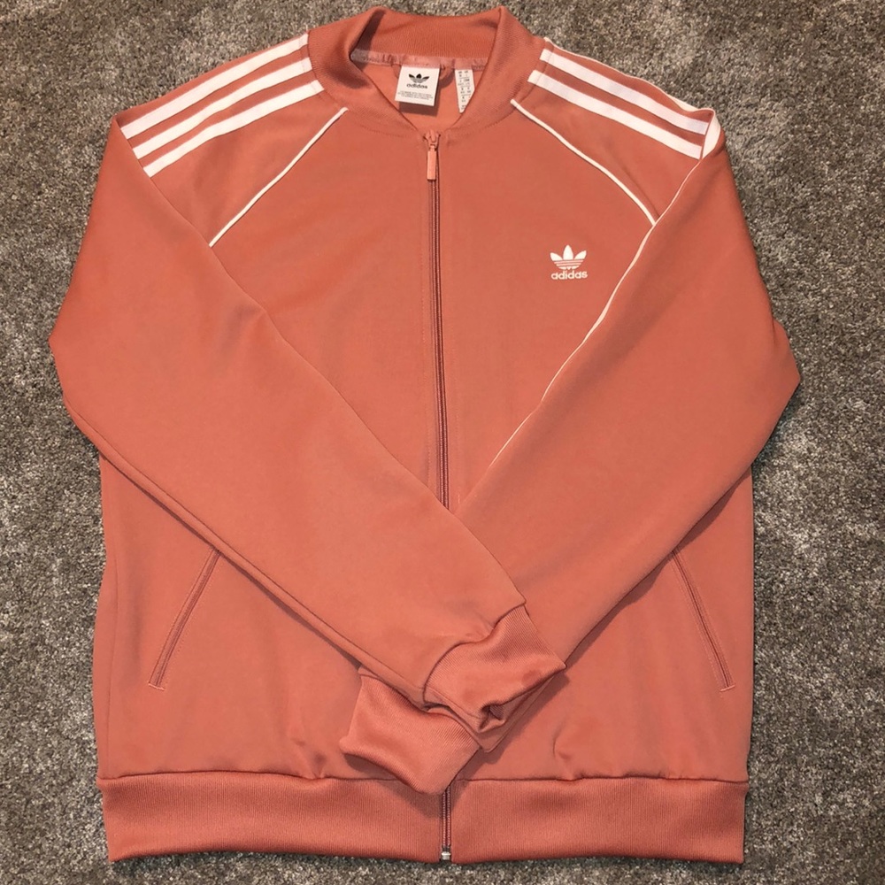 adidas pink track jacket